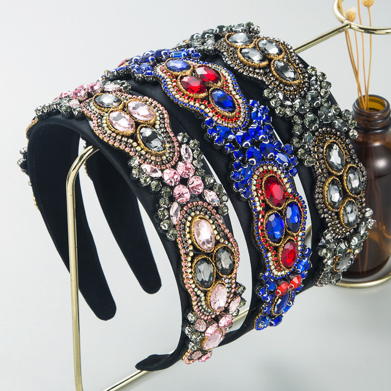 Fashion Exaggerated Vintage Baroque Headband Trendy Light Luxury Distributor