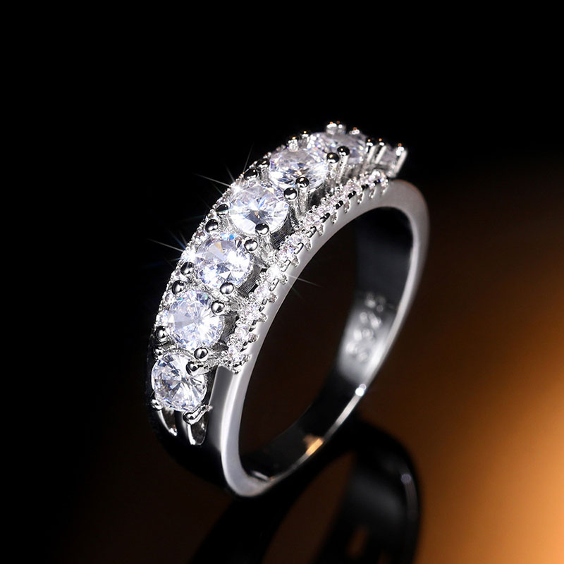 Wholesale Personalized Fashion Full Zirconia Row Ring