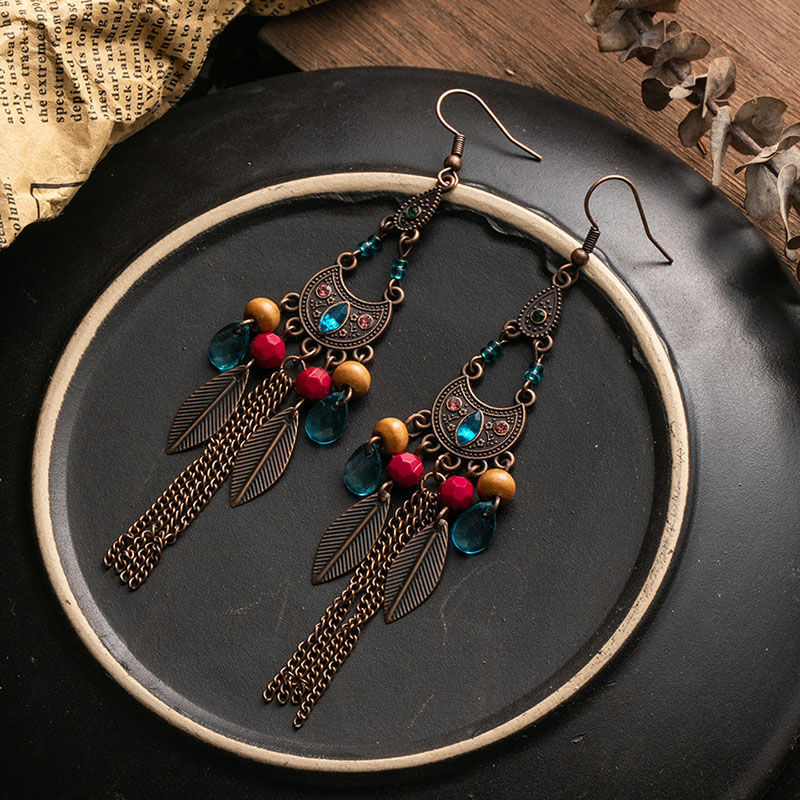 Retro Tassel Earrings Long Paragraph Of Matching Fashion Earrings Distributor