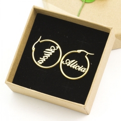 Round Earrings Custom Earrings 304 Stainless Steel Manufacturer