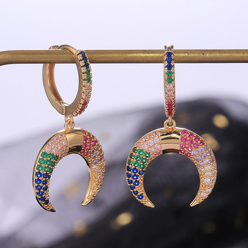 Lucky Crescent Earrings Fashion With The Same Popular Street Earrings Distributor