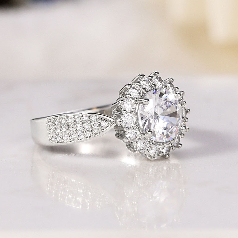 Wholesale Jewelry Exquisite Full Star Micro-set Zirconia Ring