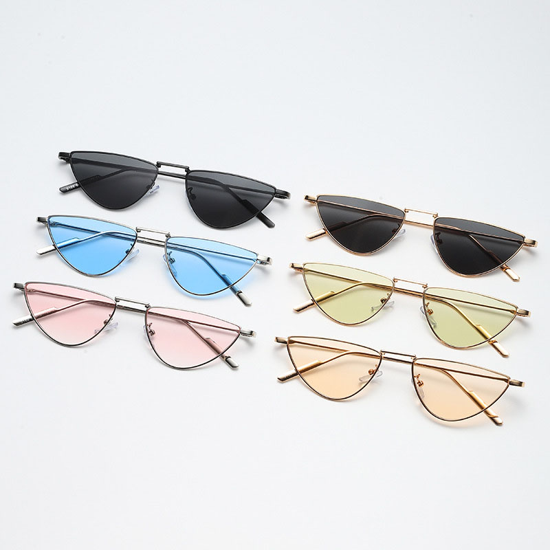 Fashion Small Metal Frame Triangle Cat Eye Sunglasses Supplier
