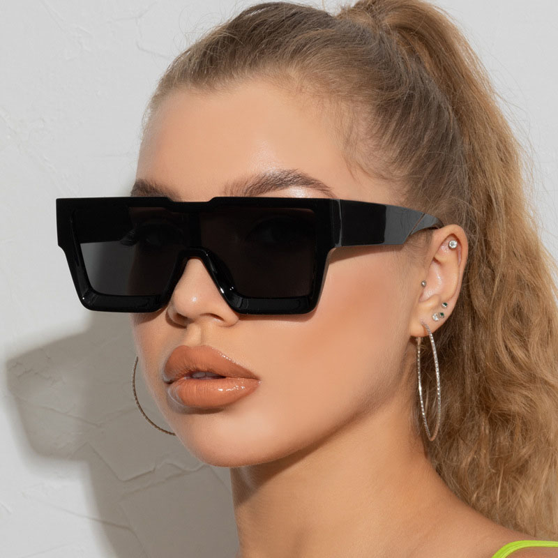 Fashion Conjoined Large Frame Square Sunglasses Supplier