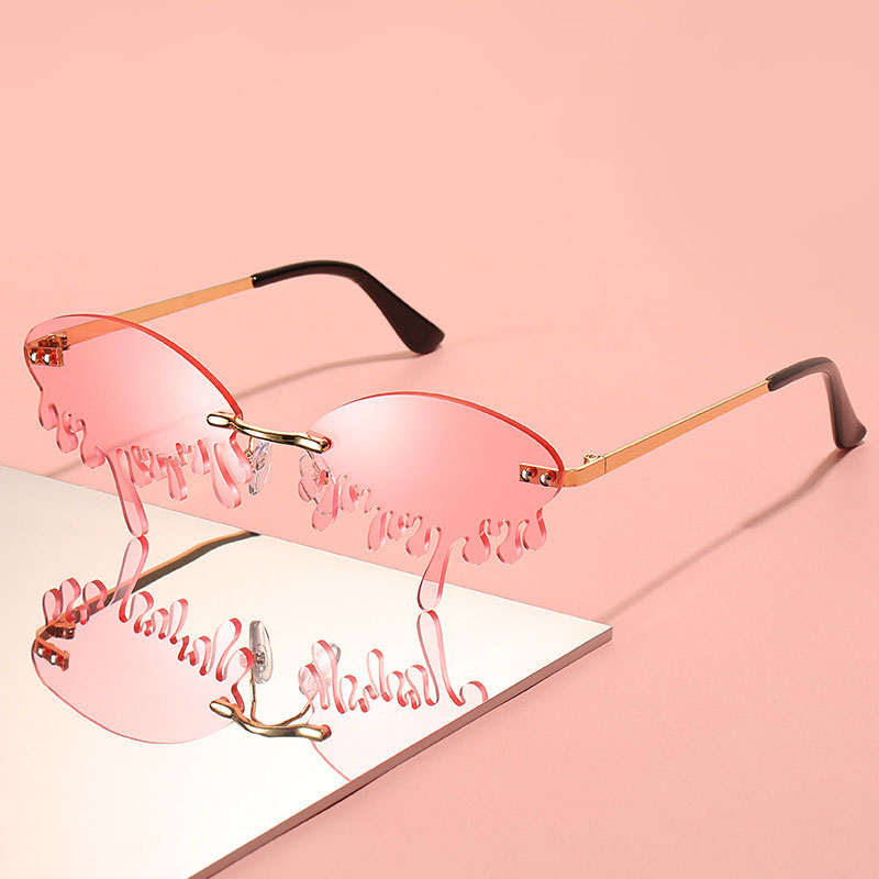 Rimless Sunglasses Irregular Drops Eyeglasses Distributor