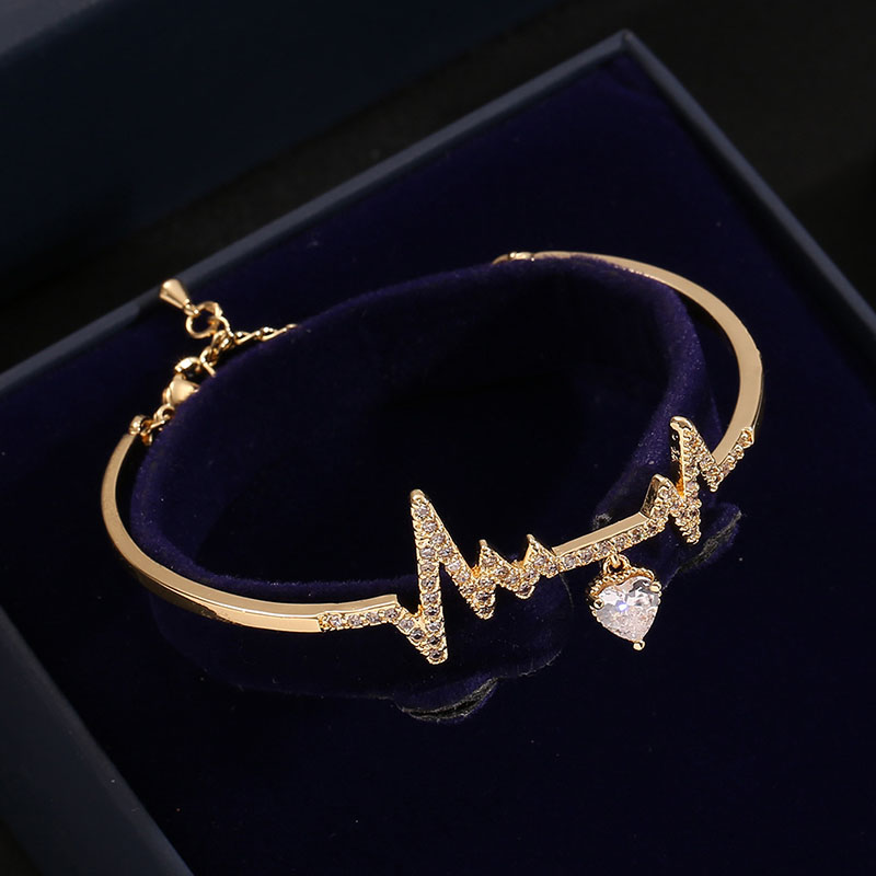 Fashion Jewelry Lightning Personality Bracelet Copper Micro Inlaid Zirconia Bracelet Manufacturer