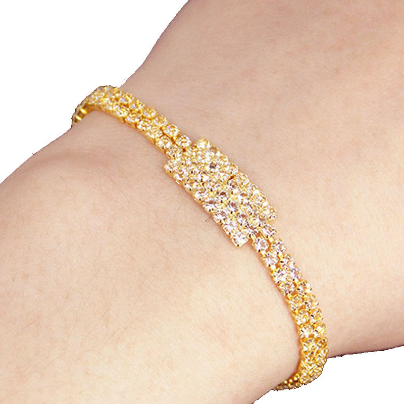 Wholesale Bracelets For Women  Rhinestone Rhinestone Simple Full Diamond Bracelet