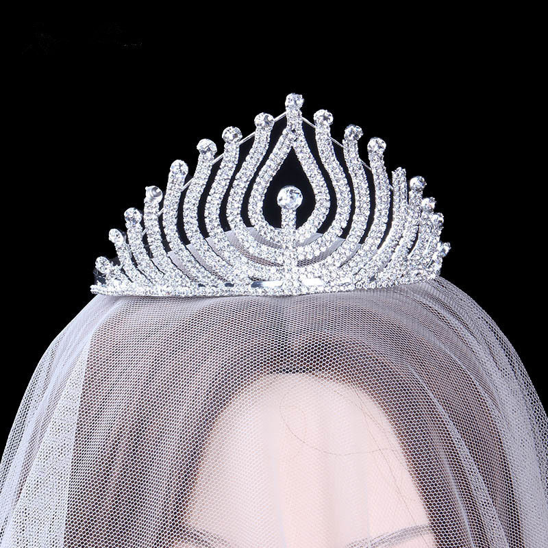 Wholesale Crystal Rhinestone In The Crown  Bridal Headdress Wedding Crown Hair Accessories