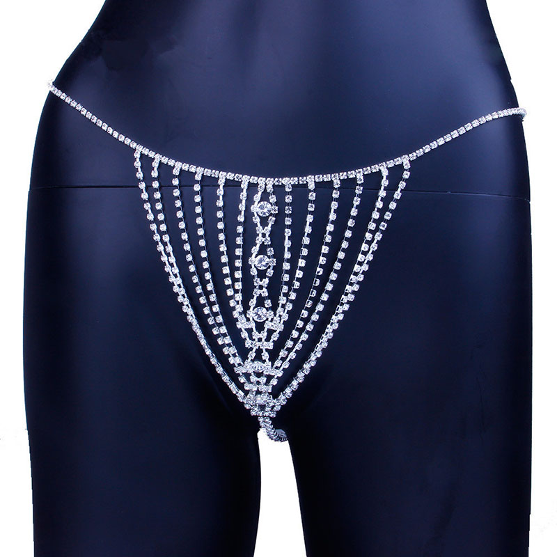 Wholesale Rhinestone Panties Featuring Flash Diamond Nightclub Wear Rhinestone Bikini