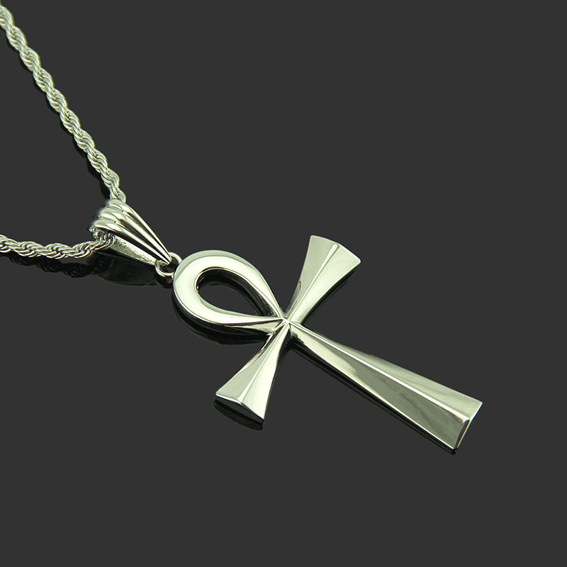 Hip Hop Glossy Cross Pendant Necklace Distributor