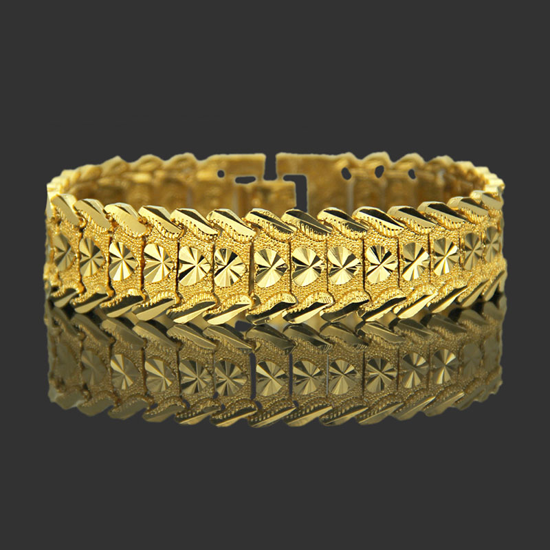 Personalised Hip Hop Fashion Gold Chunky Bracelet Distributor
