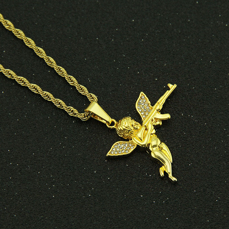 Avenging Angel Diamond Pendant Necklace Distributor