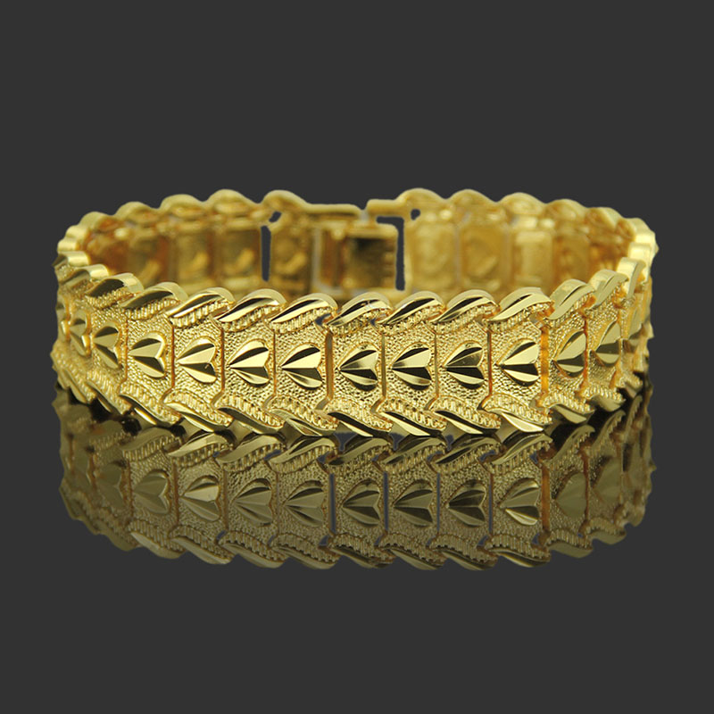 Overbearing Men's Gold Textured Bracelet Distributor