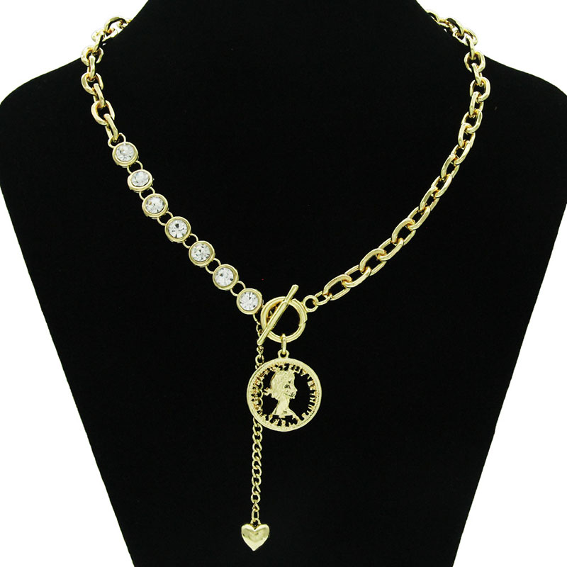 Simple Hip Hop Glittering Diamond Chain Necklace Clavicle Chain Supplier