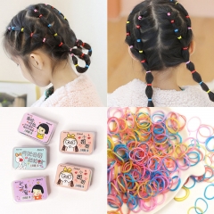 Strong Pull Constantly Disposable Small Rubber Band Children's Colored Hair Band Distributor