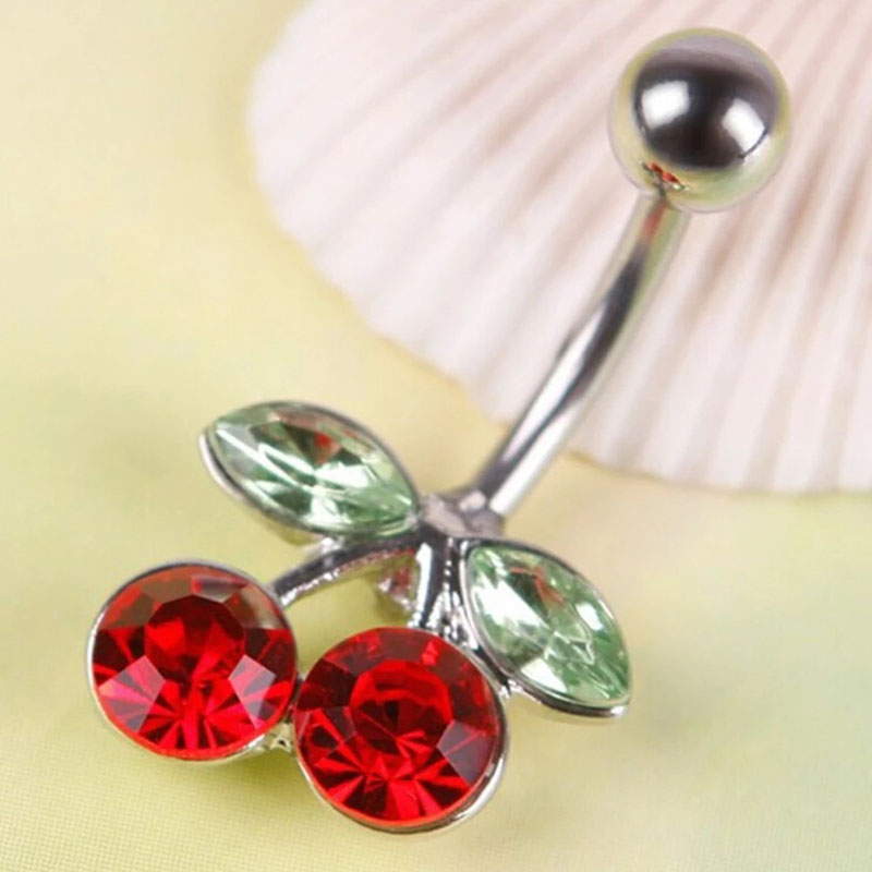 Explosive Cherry Cute Belly Button Ring Umbilical Nail Belly Button Piercing Supplier
