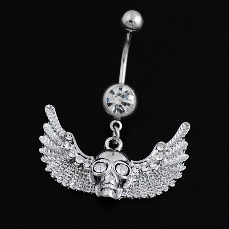 Skull Wings Belly Button Ring Navel Ring Belly Button Piercing Manufacturer