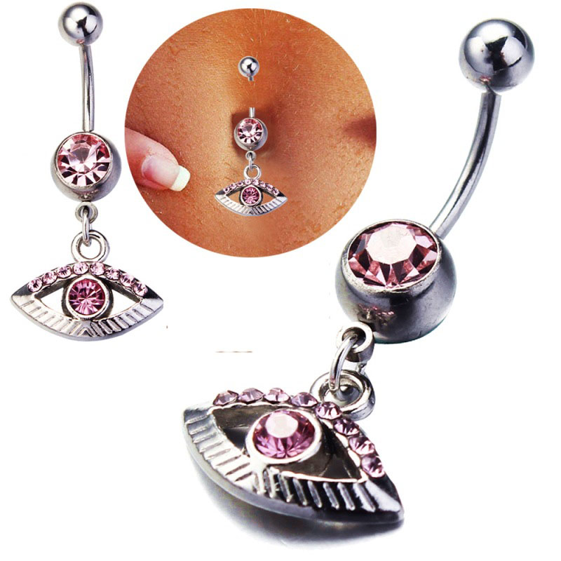 Eyes And Eyes Belly Button Ring Navel Ring Navel Button Piercing Manufacturer