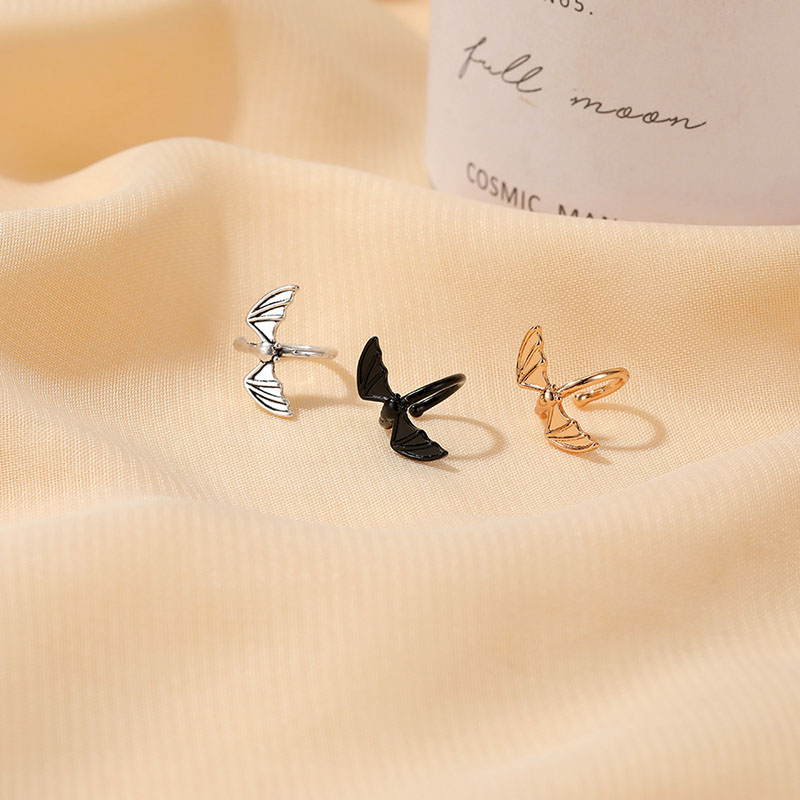 Halloween Retro Bat Ear Clips Without Ear Holes Couple Minimalist Wings Goth Manufacturer