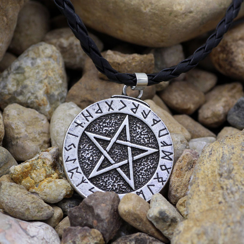 Wholesale Jewelry Pentagram Pirate Viking Titanium Steel Pendant
