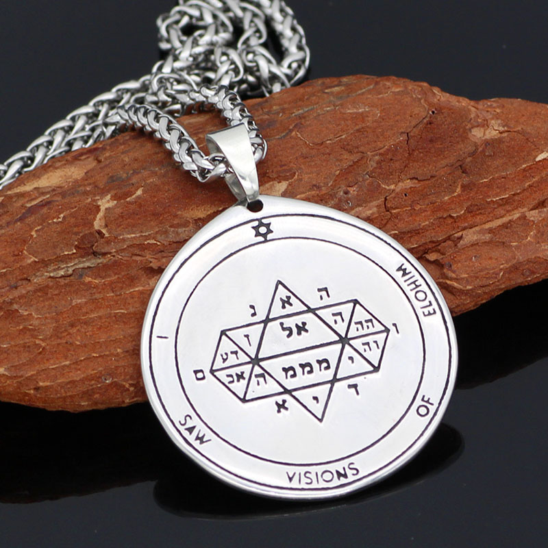 Wholesale Slavic Domineering Rune Round Stainless Steel Necklace