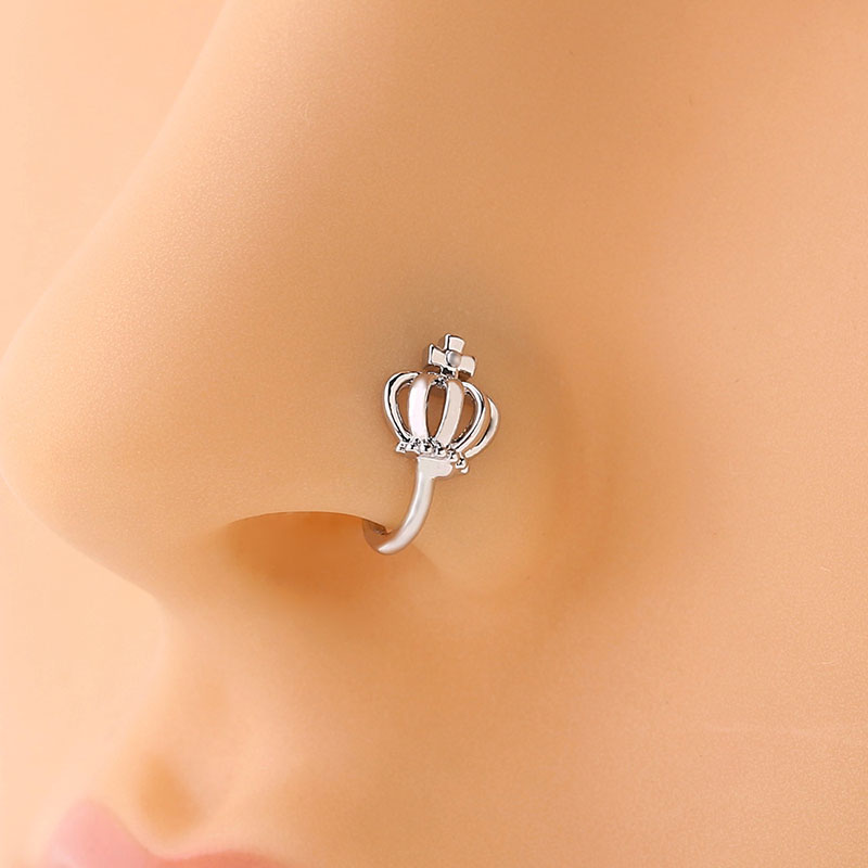 Simple Cute Piercing Heart-shaped Fake Nose Ring Creative U-shaped Fake Nose Clip Supplier