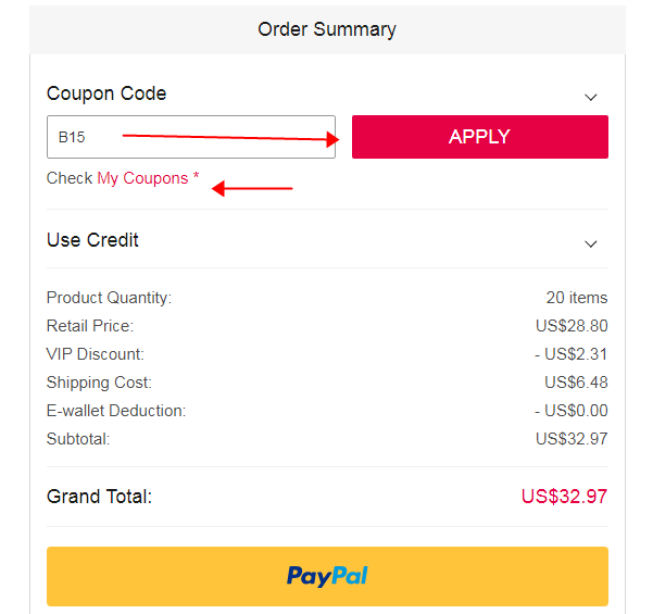 How to use Coupon Code to get discount?
