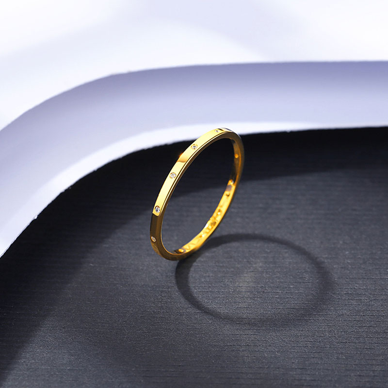 Wholesale Sterling Silver S925 Silver Micro-set Zirconia Ring With Diamonds Korean Version