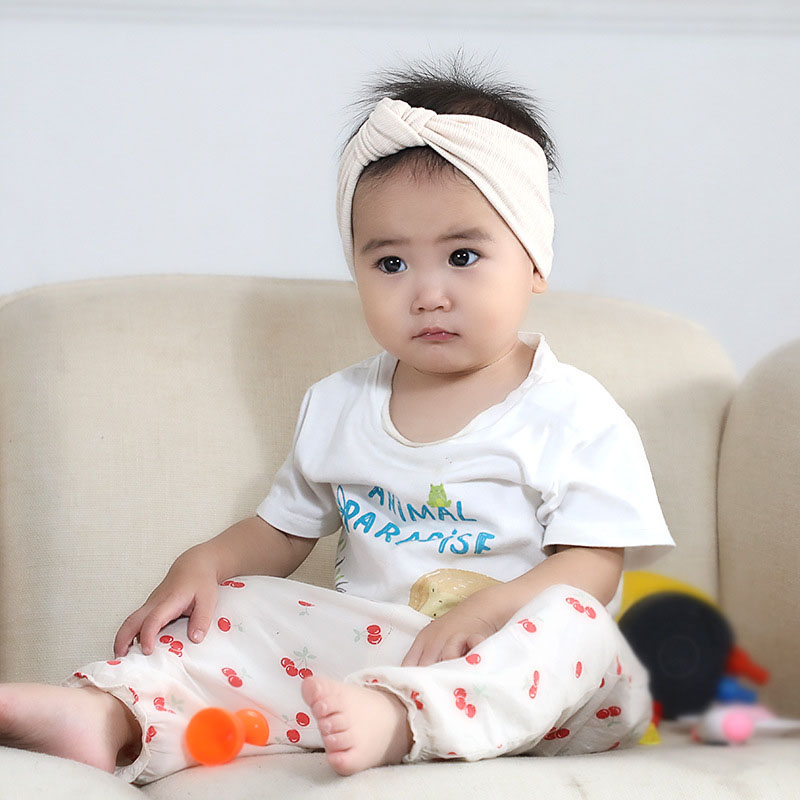 Baby High Stretch Knitted Wide Edge Ear Wrap Hairband Supplier