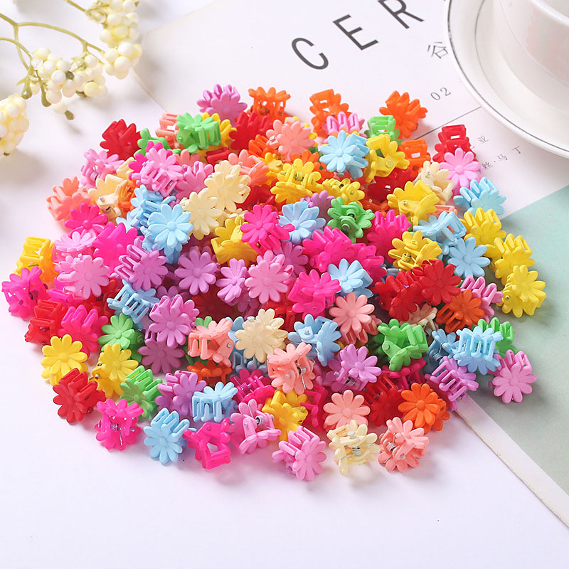 Candy Coloured Acrylic Flower Cute Baby Hair Clip Supplier