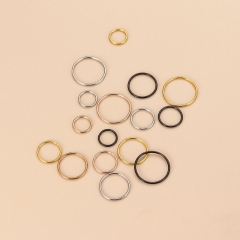20g 0.8mm Stainless Steel Fine Wire Diameter Closed Loop Lip Ring Nose Ring Distributors
