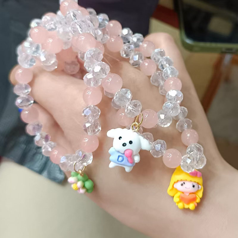 Wholesale Colorful Crystal Cartoon Simple Lucite Bracelet