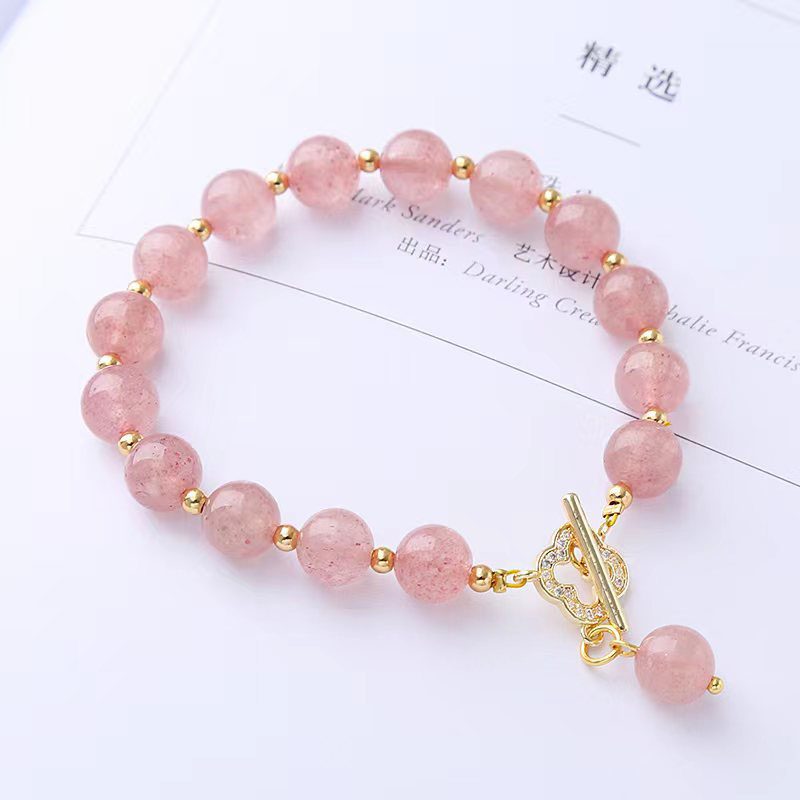 Wholesale Strawberry Crystal Light Luxury Crystal Bracelet