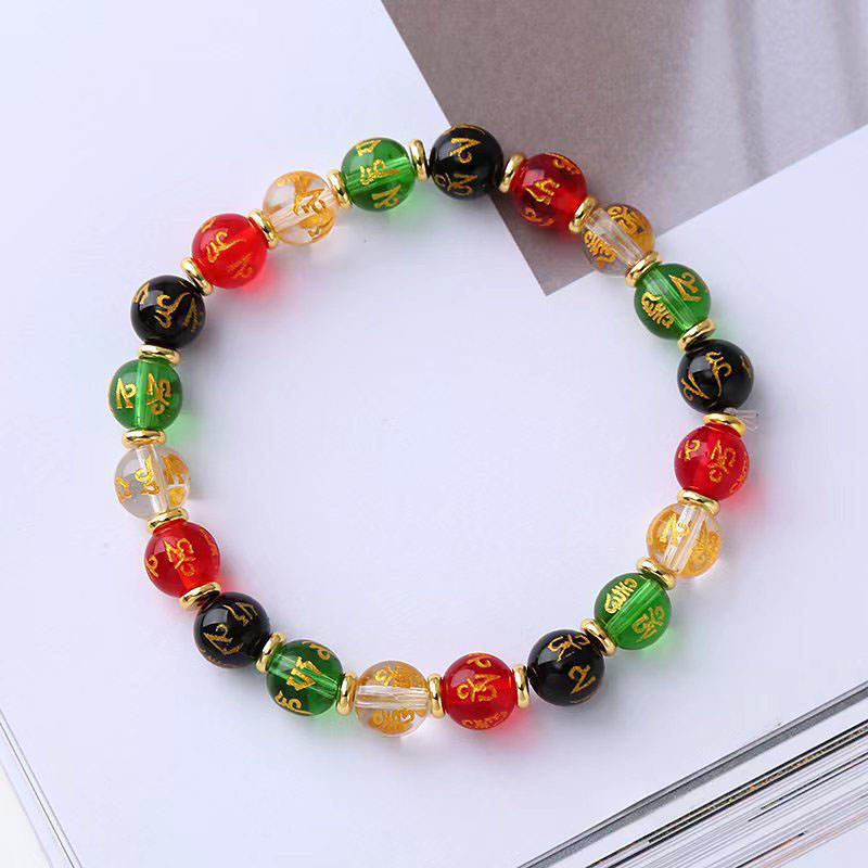 Wholesale Seven Colorful Six Words Of Truth Bracelet String