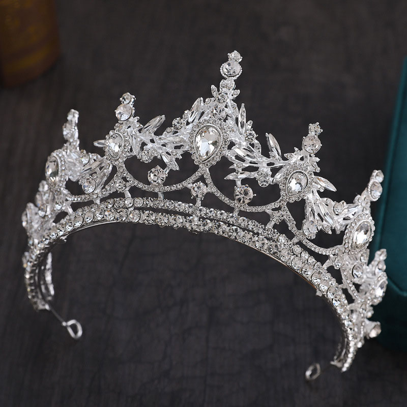 Luxury Bridal Rhinestone Alloy Crown Hair Ornaments Supplier