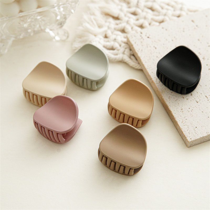 Wholesale Jewelry Korean Version Of The Simple Frosted Hair Clip Medium Morandi Grab Clip