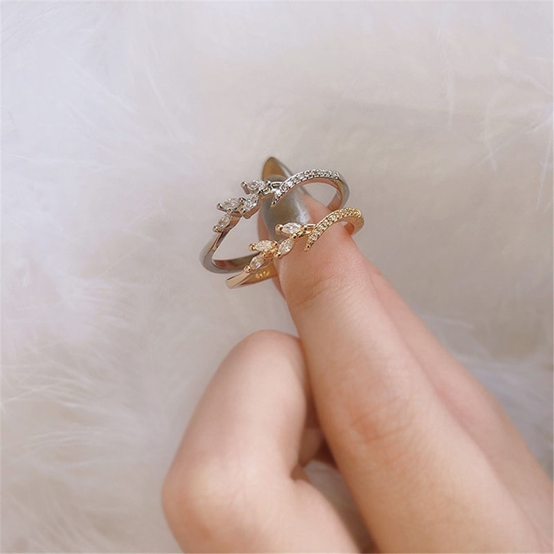 Luxury Floral With Horse Eye Zirconia Rose Gold Plated Ring Manufacturer
