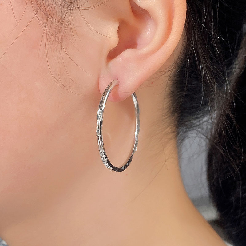 Wholesale Fashion Simple Glossy Large Circle Earrings