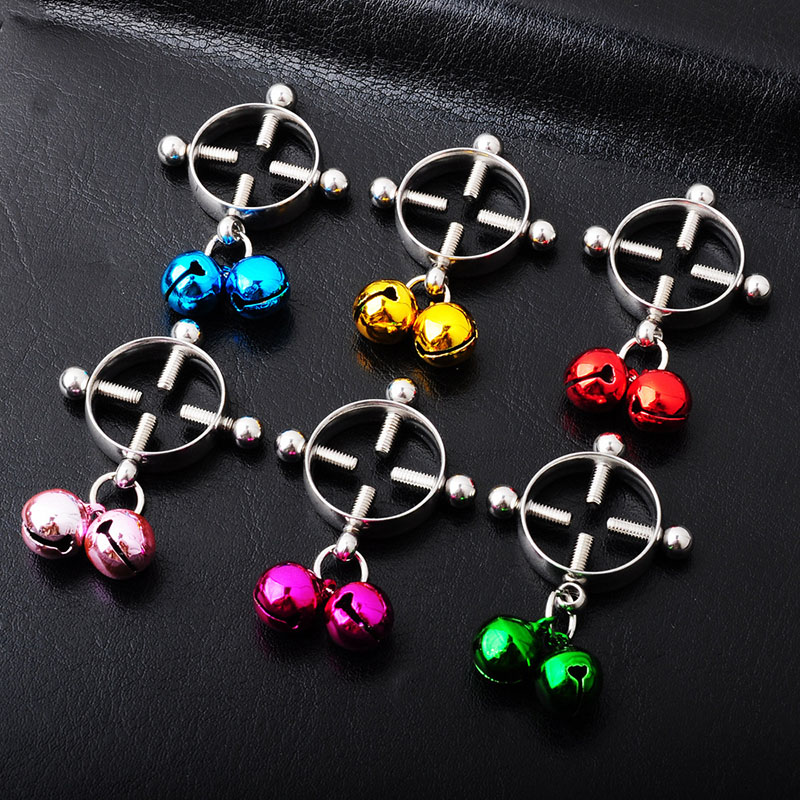 Non-perforated Adjustable Color Stainless Steel Bell Piercing Nipple Ring Vendors