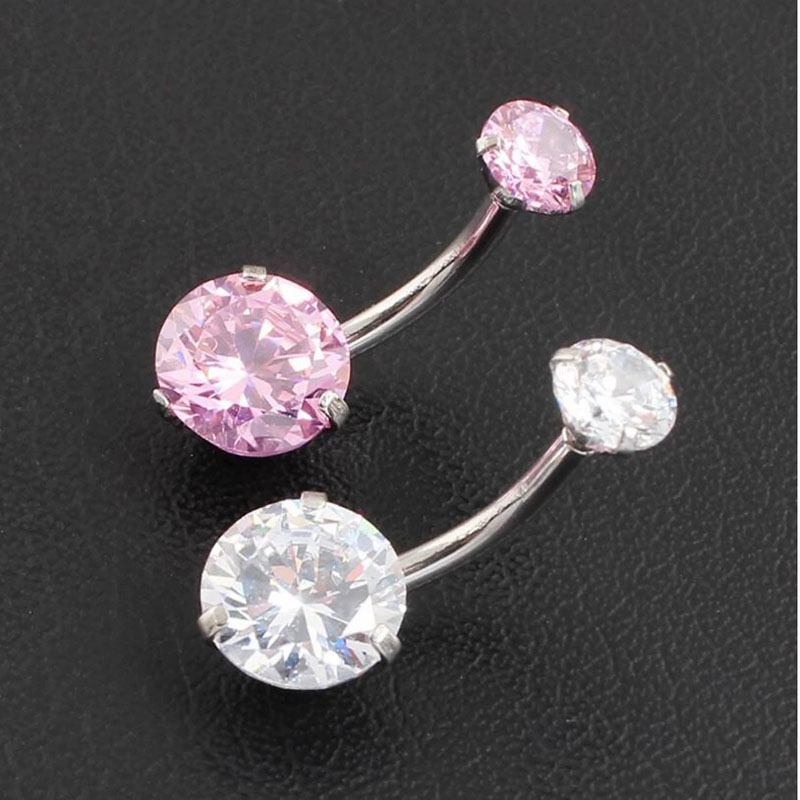 Double-ended Round Zirconia Belly Button Ring Vendors