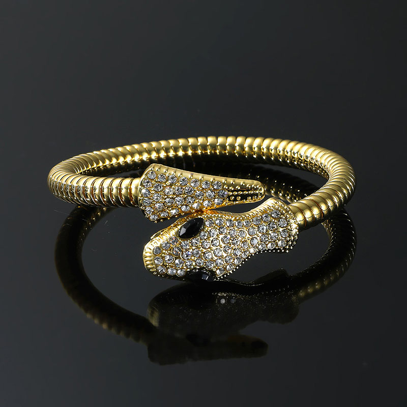 Personalized Hip Hop Vintage Fashion Spirit Snake With Diamonds Necklace Distributor