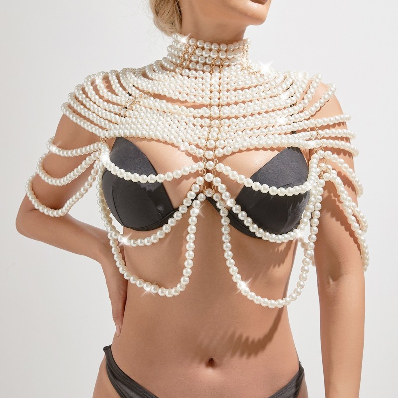 Wholesale Multi-layer Pearl Double-layer Body Chain