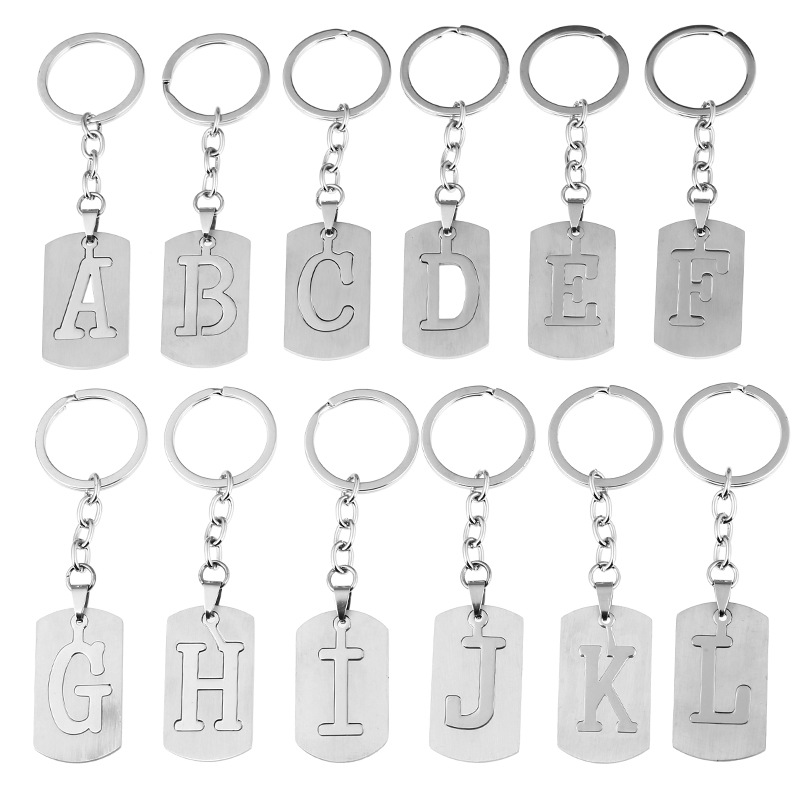 Wholesale 26 English Letters Keychain