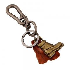 Wholesale Vintage Woven Cowhide Keychain