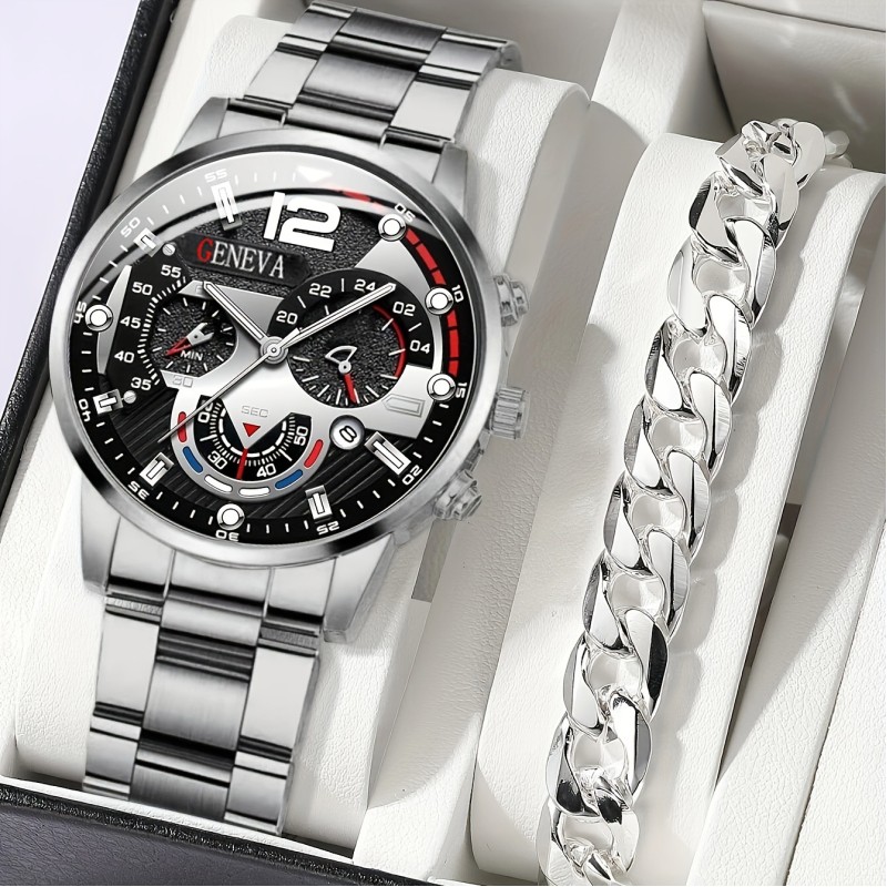 Business Men's Watches Classic Chinese Style Men's Watches Steel Band Quartz Watches Wholesalers