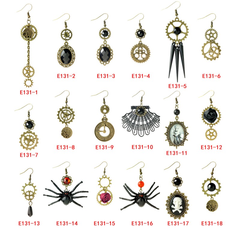 Vintage Clock Gear Earrings Wholesalers