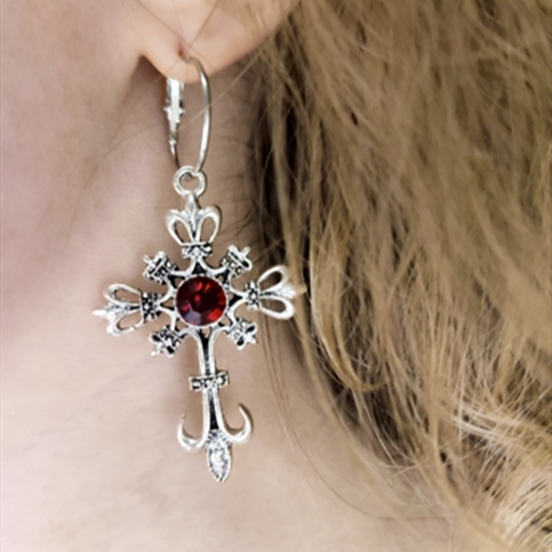 Cross Cross Crystal Earring Necklace Wholesalers