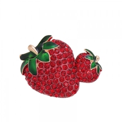 Full Drill Strawberry Brooch Wholesalers