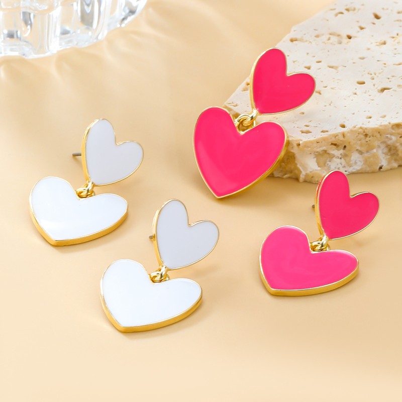 Multi-layer Heart-shaped Earrings Wholesalers