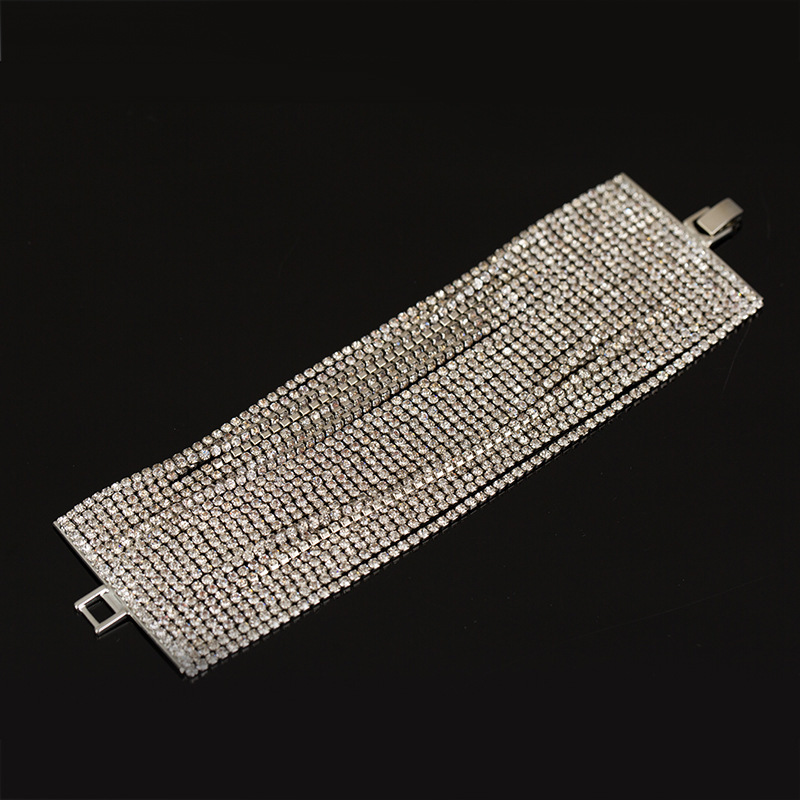 Diamond-encrusted Wide Version Bracelet Wholesaler